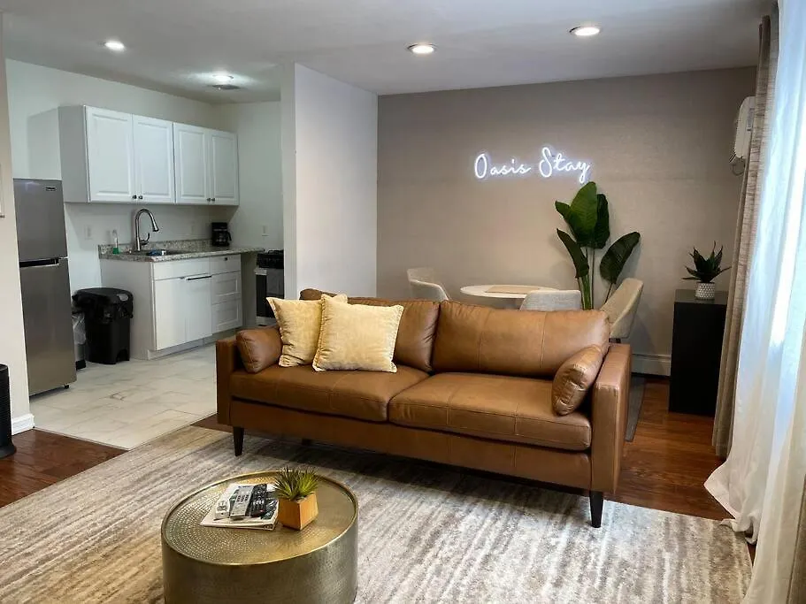 Apartman Oasis Stay Ny, 2Br Cozy Home In A 2Family House, 18Min From The City New York